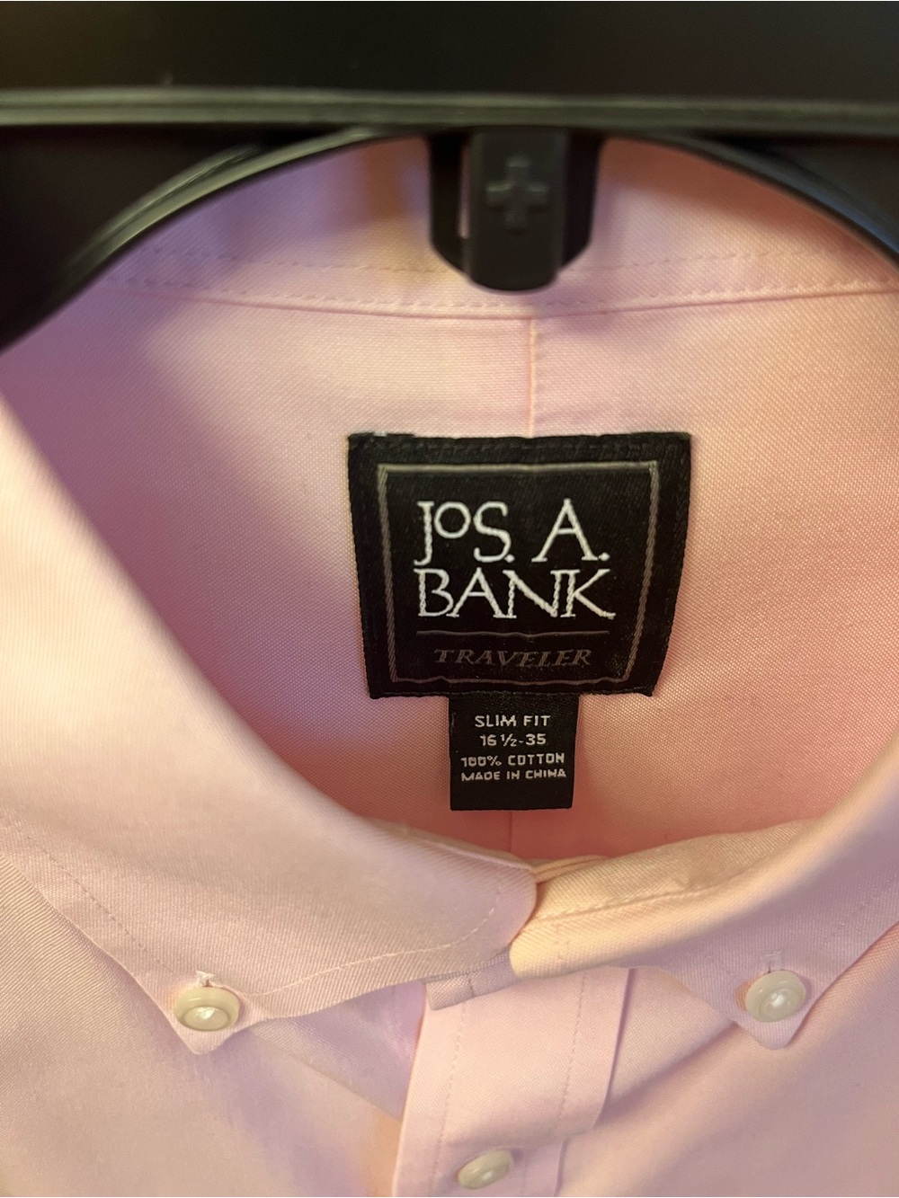 Jos. A. Bank Traveler Slim Fit Dress Shirt in Light Pink
